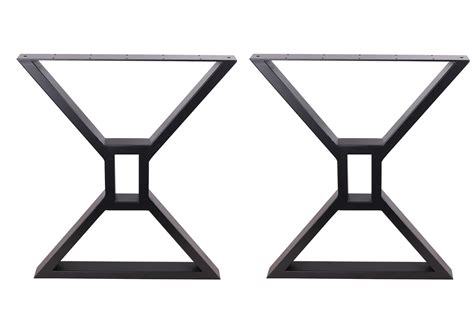 Buy ECLV 2 x 28" Dining Table Legs, Hollow X-Shaped Steel Table Legs, Office Table Legs,Computer ...