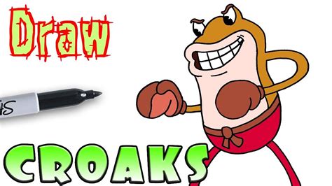 How to Draw Croaks | Cuphead Toad Boss