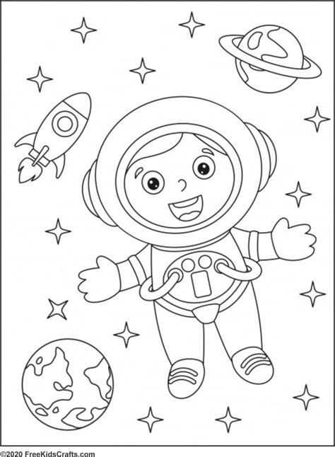 Printable Space Coloring Pages