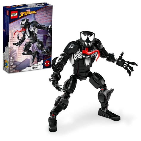 LEGO Marvel Venom Figure, 76230 Fully Articulated Super Villain Action ...