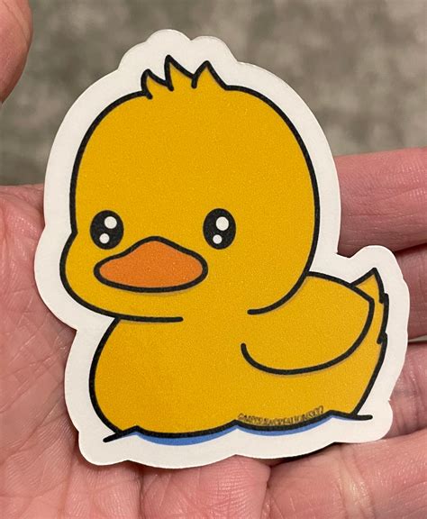 Cute Duck Sticker, Duck Sticker, Rubber Ducky Sticker, Cute Sticker, Water Bottle Sticker, Decal ...