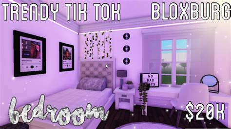 Trendy TikTok Bedroom Bloxburg (Revamped) || Bloxburg Vaporwave/Pintrest Bedroom || melendezz ...