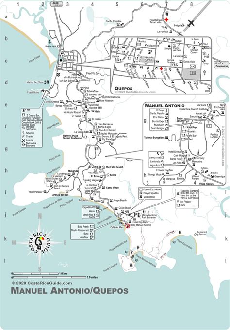 Manuel Antonio Map - free printable download