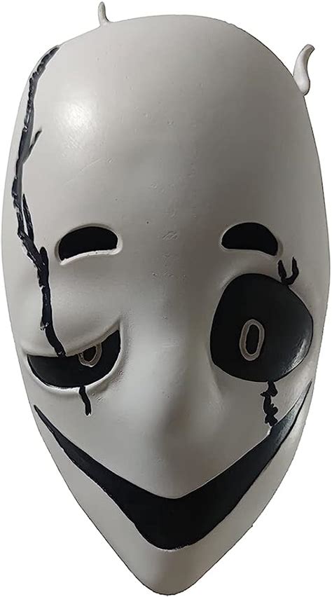 XGS Undertale Gaster Latex Mask Half Face Costume Halloween Christmas Party Game Accessory ...