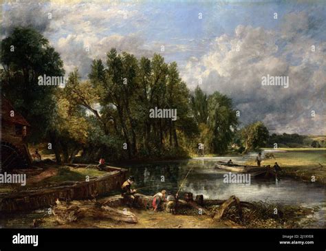 Stratford Mill by John Constable (1776-1837), oil on canvas, 1820 Stock Photo - Alamy