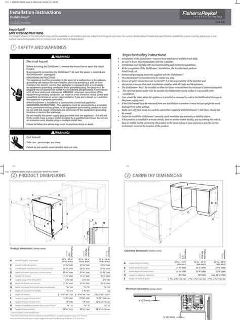 Fisher Paykel Dishwasher Install | Electrical Connector | Equipment