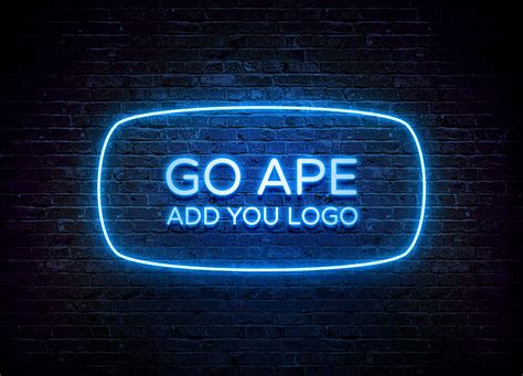 Free Neon MockUp PSD | Free Mockups, Best Free PSD Mockups - ApeMockups