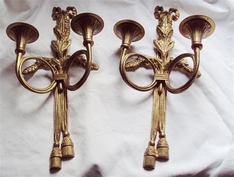 Candle Sconce Antique Brass - Wall Sconce Vintage Brass Mirror Candle Wall Sconces Candle : With ...