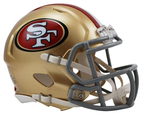 49ers Full Size Football Helmet Decals High Quality Custom !! Team ...