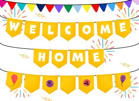 Welcome Home Banner - 10 Free PDF Printables | Printablee