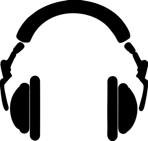 Headphones Silhouette - Openclipart