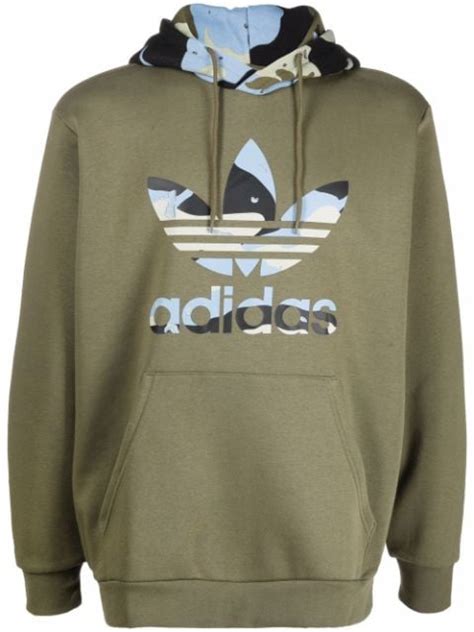 Adidas logo-print Hoodie - Farfetch