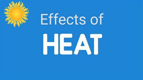 Effect of Heat | Heat class 7 | Heat Energy - YouTube