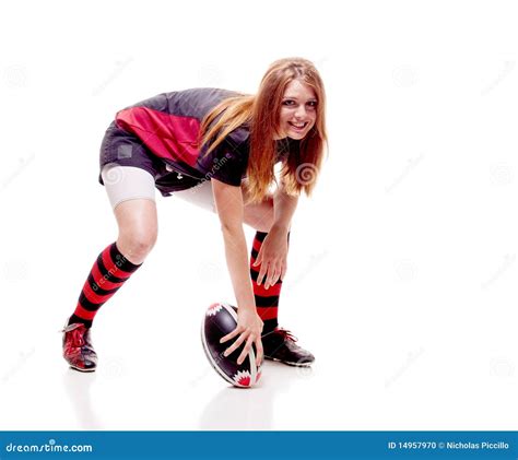 Women s Rugby stock photo. Image of hair, woman, white - 14957970