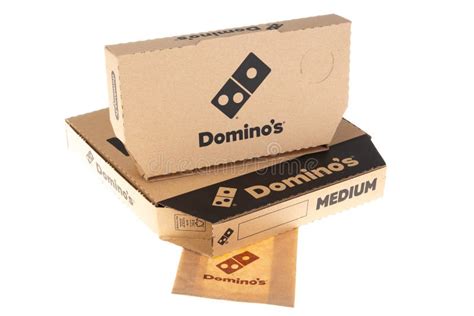 Domino`s Pizza Logo Brand and Text Sign on Delivery Bike Box Bag Case for Restaurant Editorial ...