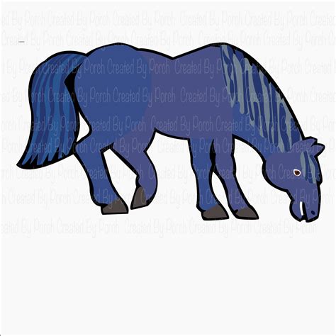 Blue Horse From Eric Carle's Brown Bear Brown Bear What Do You See SVG ...