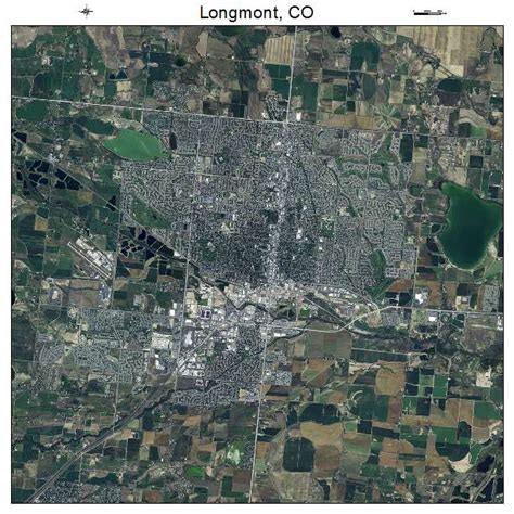 Aerial Photography Map of Longmont, CO Colorado