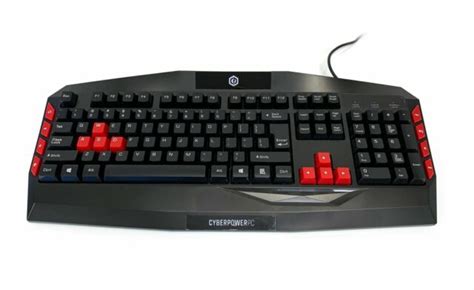 CyberPowerPC Multimedia Gaming Keyboard Wired USB Black/Red | eBay