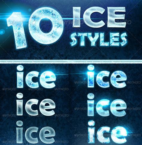 Ice and Snow Photoshop Styles | PSDDude