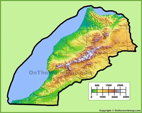 Physical Map Of Morocco Ezilon Maps | Images and Photos finder