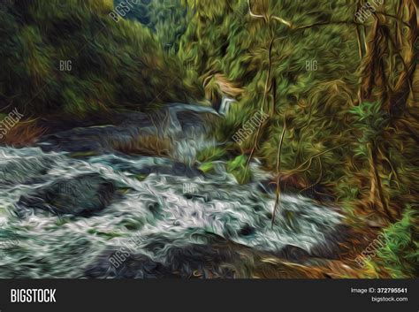 Waterfall Falling Over Image & Photo (Free Trial) | Bigstock