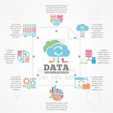 Data Analytics Infographic Flat Icons Banner 467052 Vector Art at Vecteezy