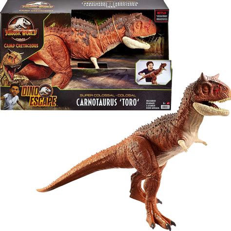 Buy Jurassic World Colossal Carnotaurus Toro Dinosaur Action Figure ...