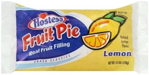 Hostess Lemon Fruit Pie - 4.5 oz, Nutrition Information | Innit