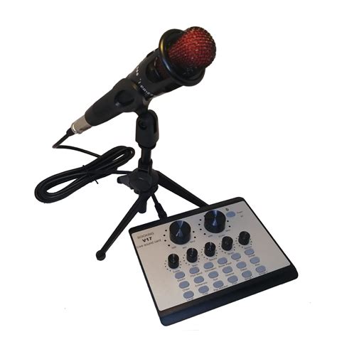 V17 Live Sound Card Interface With Microphone For Live Broadcast Stream | Shop Today. Get it ...