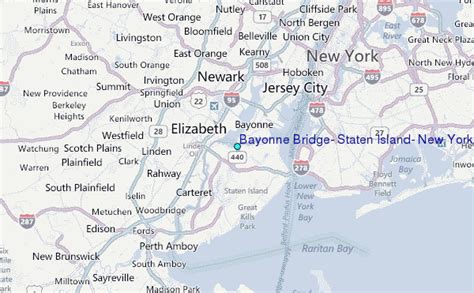 Bayonne Bridge, Staten Island, New York Tide Station Location Guide