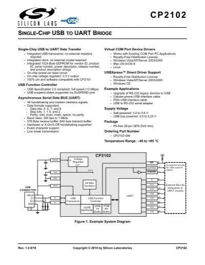 cp2102 datasheet - USconverters