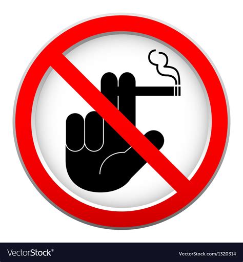 No smoking sign Royalty Free Vector Image - VectorStock