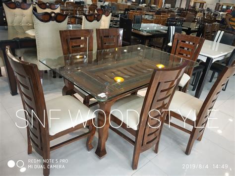 Rectangular Glass Dining Table, 6 Seater at Rs 32000/piece in Mumbai ...