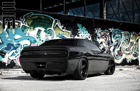 Sinister Dodge Challenger 392 on Black Forgiato Wheels by Exclusive ...