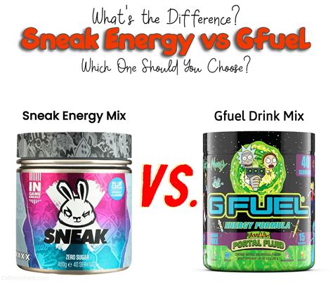 Sneak Energy vs Gfuel: What's Drink Mix's the Difference?