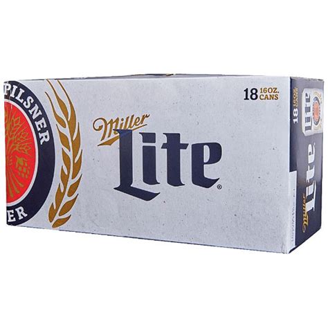 Miller Lite 18Pk 16Oz Cans – Baycity Liquors