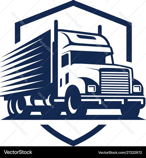 Semi Truck Vector Logo - mymindbodyandsoul20xx