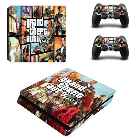 Grand Theft Auto V GTA 5 PS4 Slim Skin Sticker Decal for Sony ...