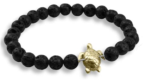 Beaded Bracelet with Gold Turtle • MARTONELLI