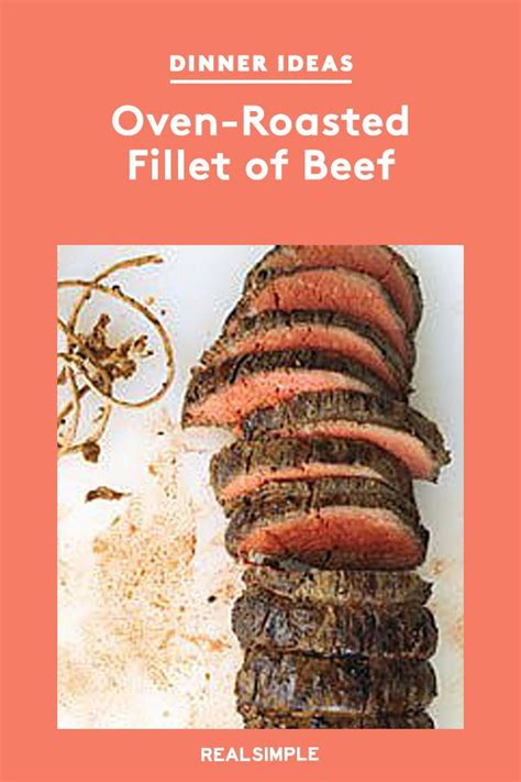 Oven-Roasted Fillet of Beef Recipe