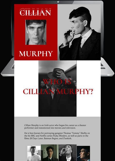 Biography of Cillian Murphy on Behance