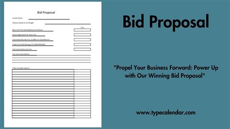 Free Printable Bid Proposal Templates [Secure Contracts], 49% OFF