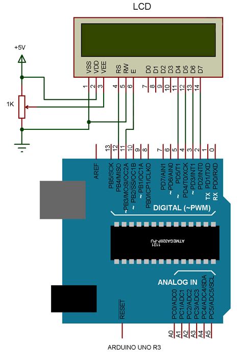 Lcd Arduino Circuit Diagram