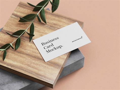 Free Minimal Business Card mockups (PSD)