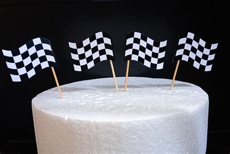 Racing Flag Cupcake Topper (12pcs) | Lazada PH