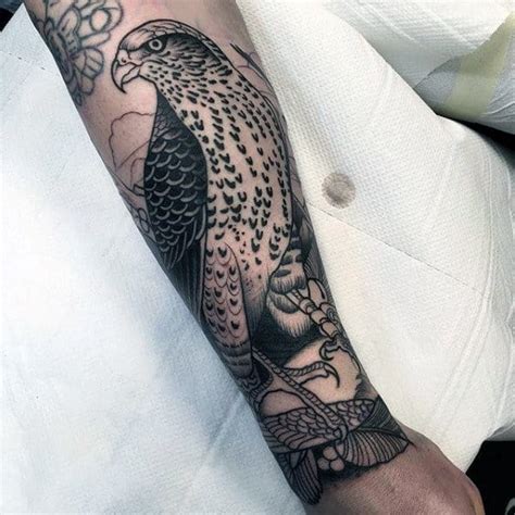 100 Hawk Tattoo Designs For Men - Masculine Bird Ink Ideas