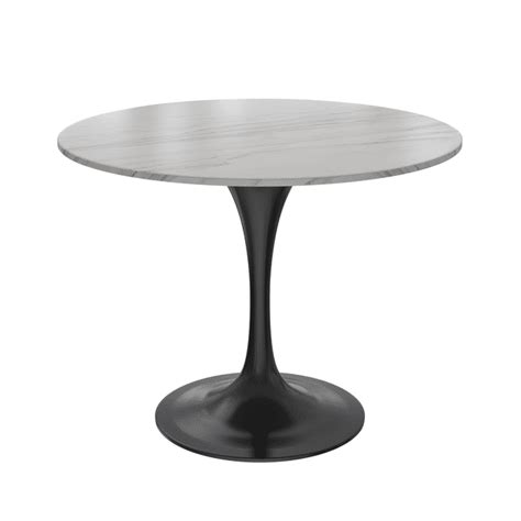 LeisureMod Verve Mid-Century Modern Dining Table with a 36" Round ...