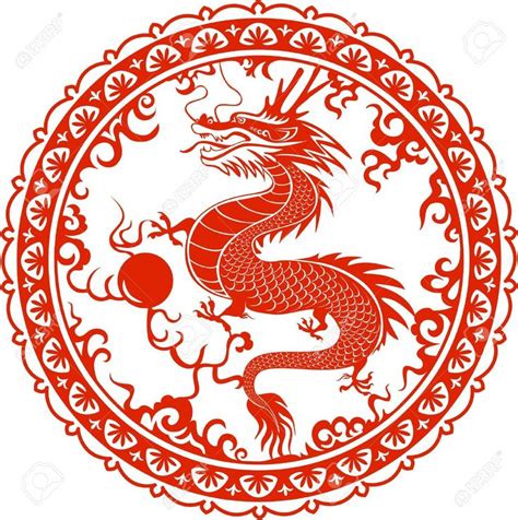 Chinese dragon symbol, Dragon illustration, Chinese dragon