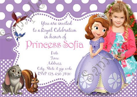 Birthday Templates For Sofia The First Download - Sofia The First ...