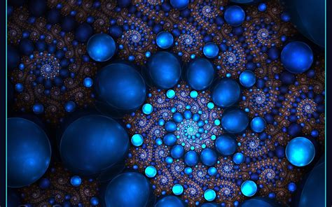 fractal, Spiral, Sphere, Blue HD Wallpapers / Desktop and Mobile Images ...